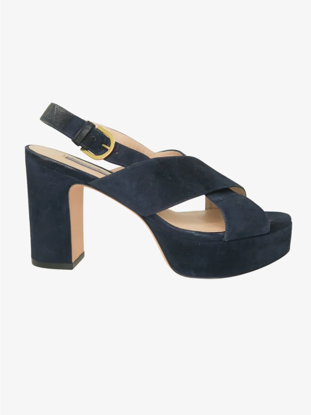 Stuart Weitzman Jerry Platform Suede Sandals  size 6.5